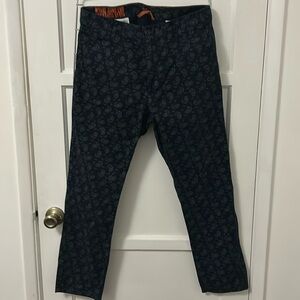 Dockers Blue Paisley Patterned Pants 33x32